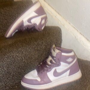 Purple and white Shoes from nike